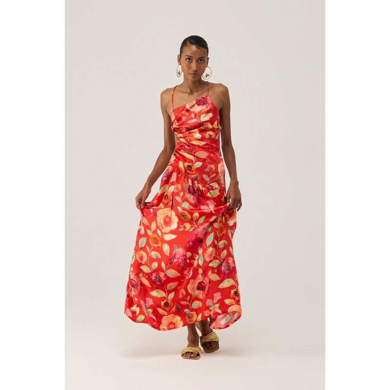 Watercolour Bloom Sleeveless Dress