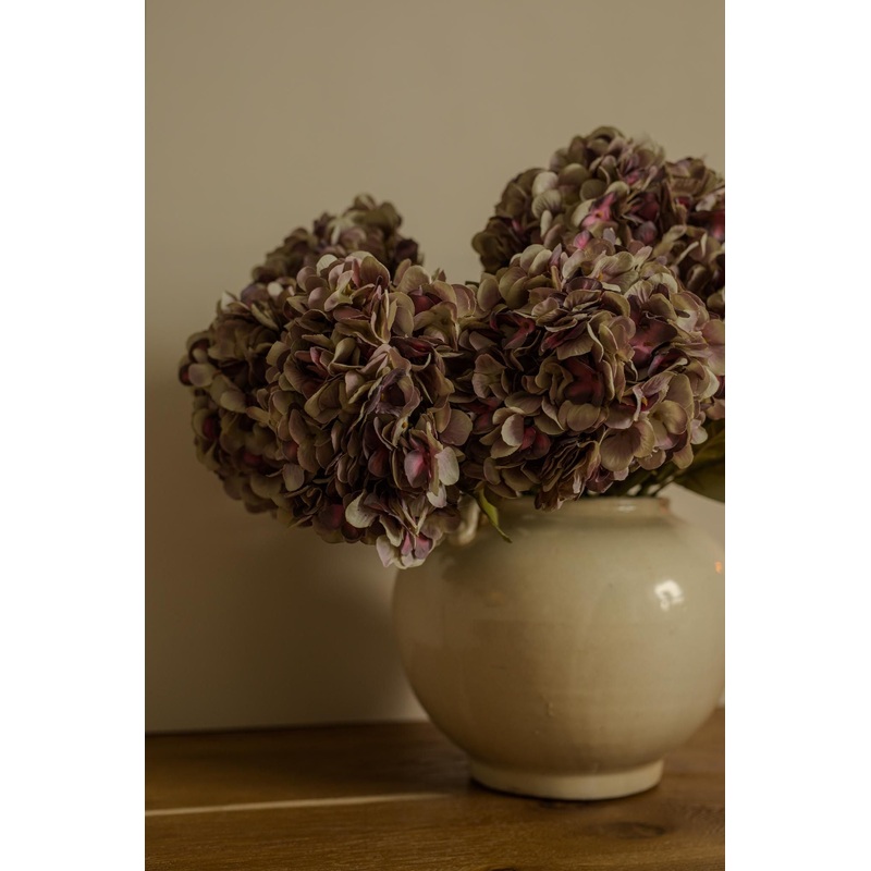 Faux Plum Hydrangea Stem
