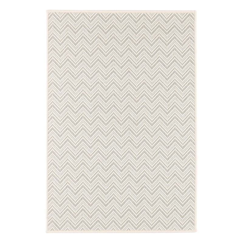 Happy Chevron Woven Indoor/Outdoor Custom Rug | Platinum