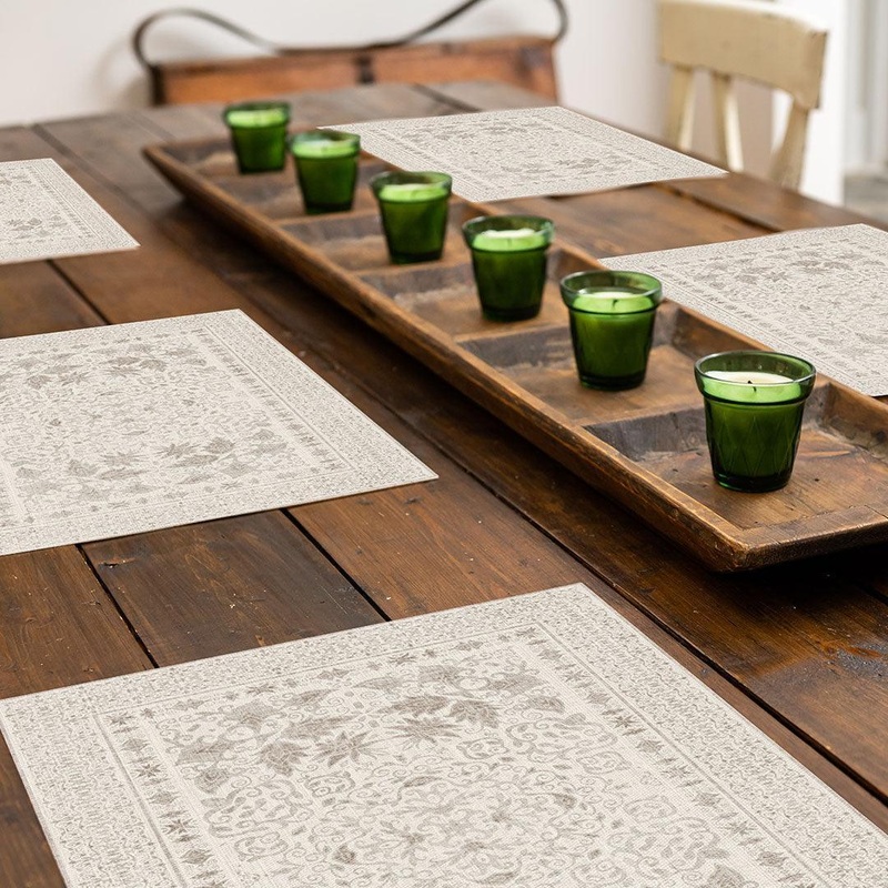 Victoria Placemat | Cream – Premium Vinyl Mat
