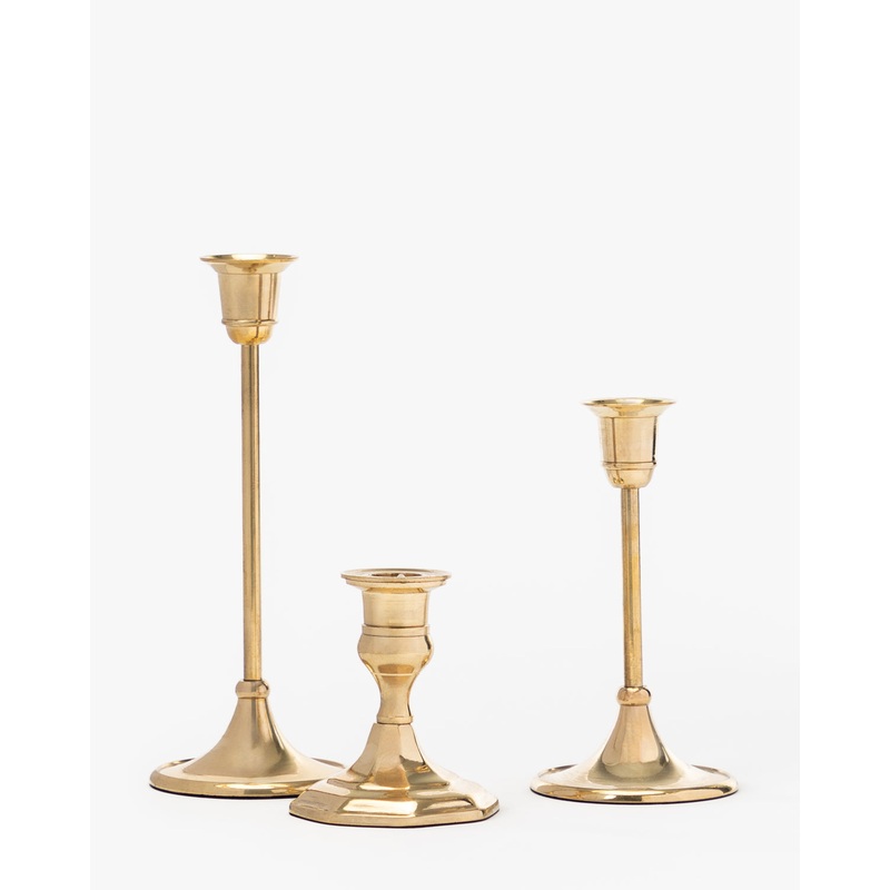 Adeline Brass Taper Holder