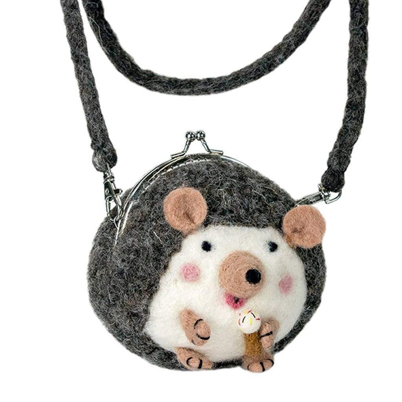 Critter Purse : Harper Hedgehog – Wild Woolies (P)