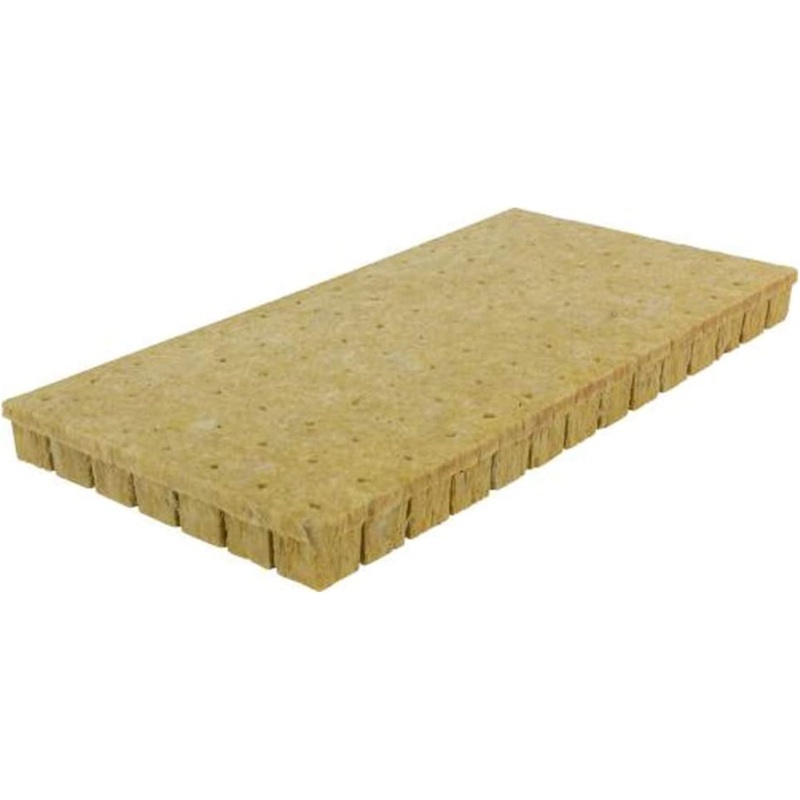 Grodan A’OK Starter Plugs V-Shape Rockwool Cubes for Seed and Cutting Propagation  Ideal for Healthy Root Development and Transplanting (98-Count)