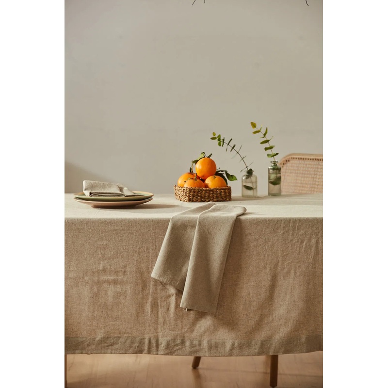 Mantel de lino y algodn Leuka