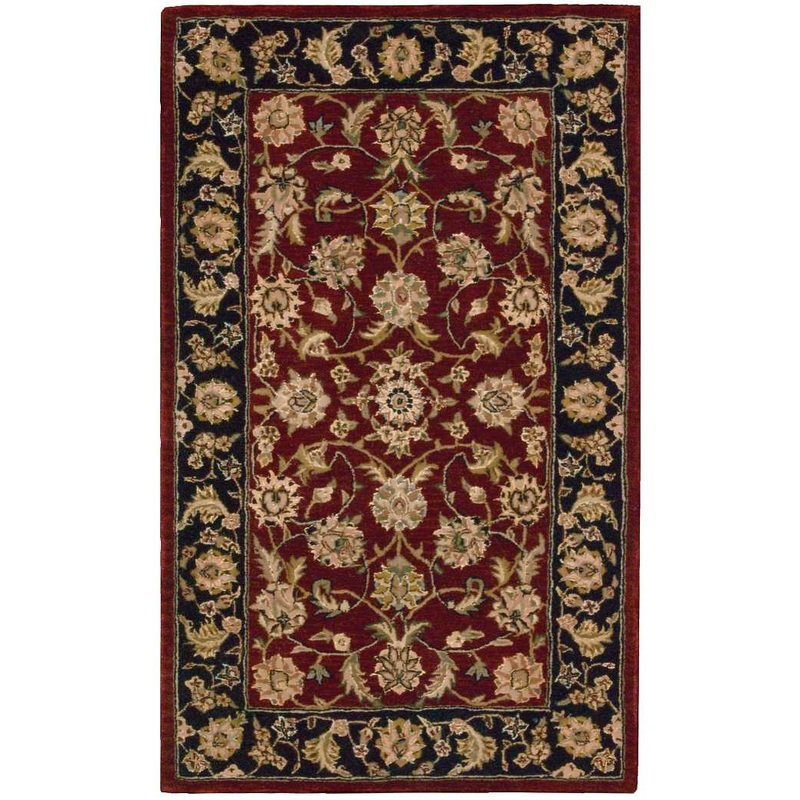Nourison Nourison 2000 2’6″ x 4’3″ Burgundy Traditional Indoor Rug