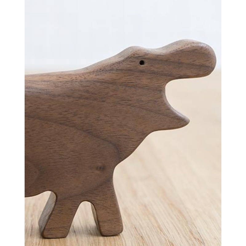 Rattle WOODEN HIPPO