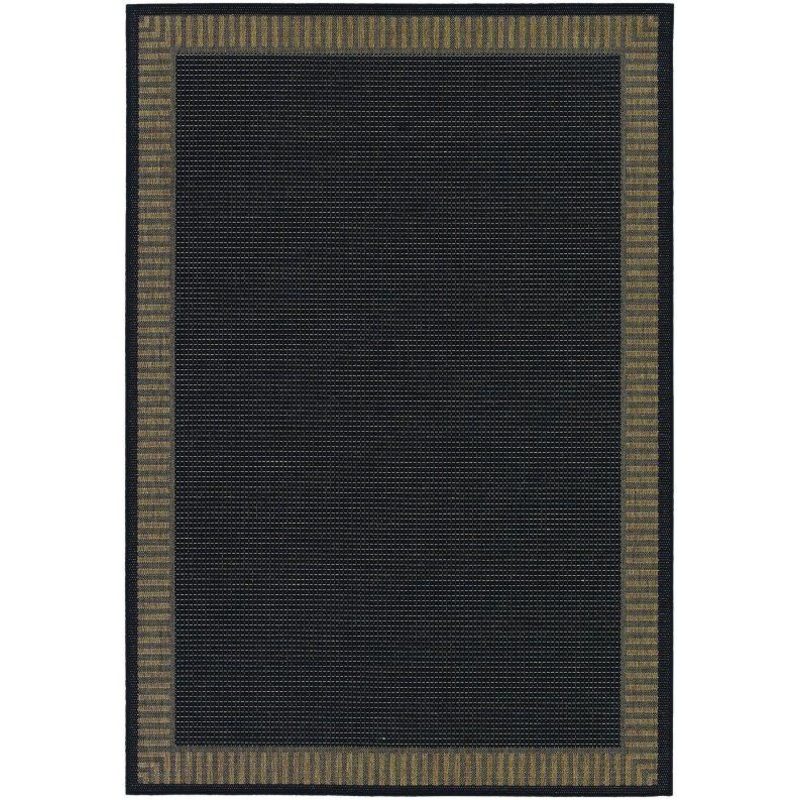 Recife Wicker Stitch Black/Cocoa