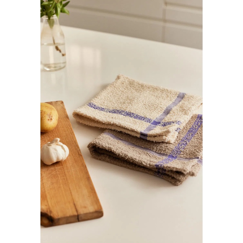 Set de 2 trapos de cocina tonos lila Vita