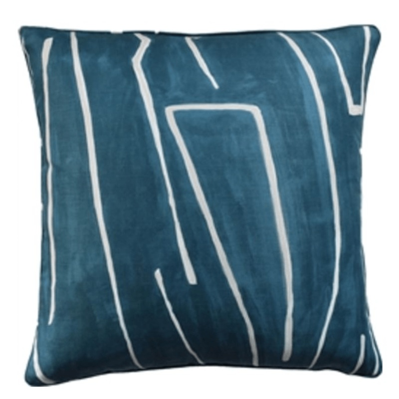 Teal Graffito Pillow