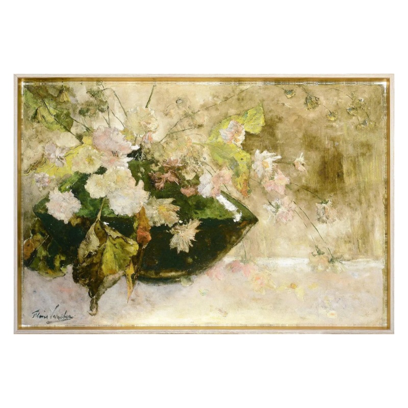 “Vase of Peonies Still Life” Framed Art Print