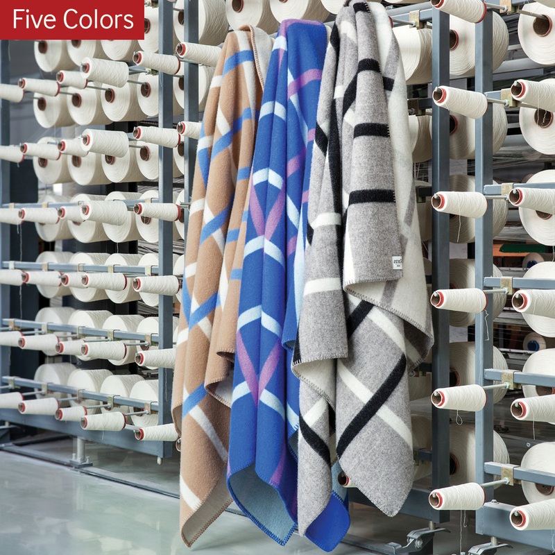 Knut Norwegian Wool Blankets, Five Color Variants