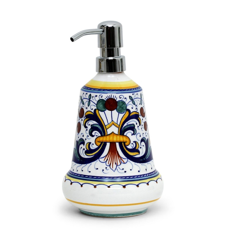 RICCO DERUTA CLASSICO: Liquid Soap/Lotion Dispenser with Chrome Pump (Medium 20 OZ)