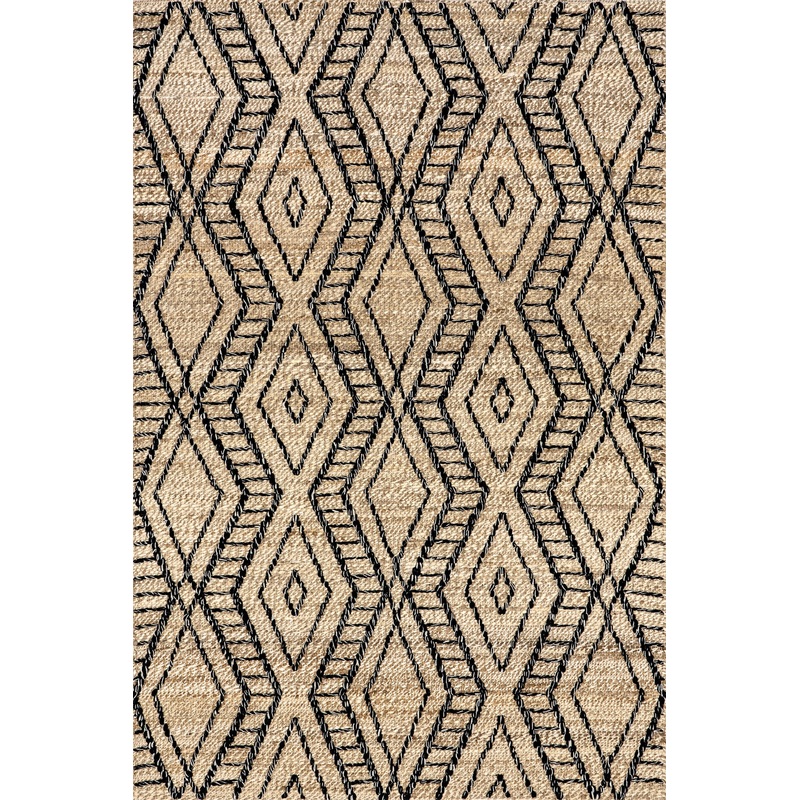 Carolyn Trellis Jute Rug | Light Beige
