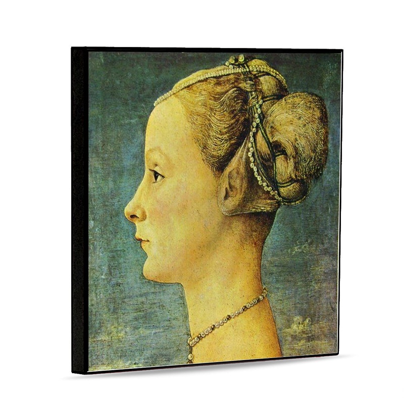 SUBLIMART: Affresco Panel Tile – Opera “Female Profile” by Antonio del Pollaiolo