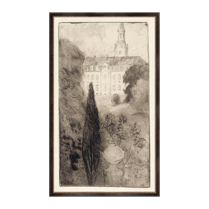 “1902 Bregentved Manor” Framed Art Print