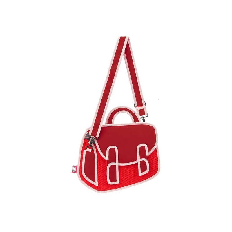 2D Satchel CHUBBY Chili Red