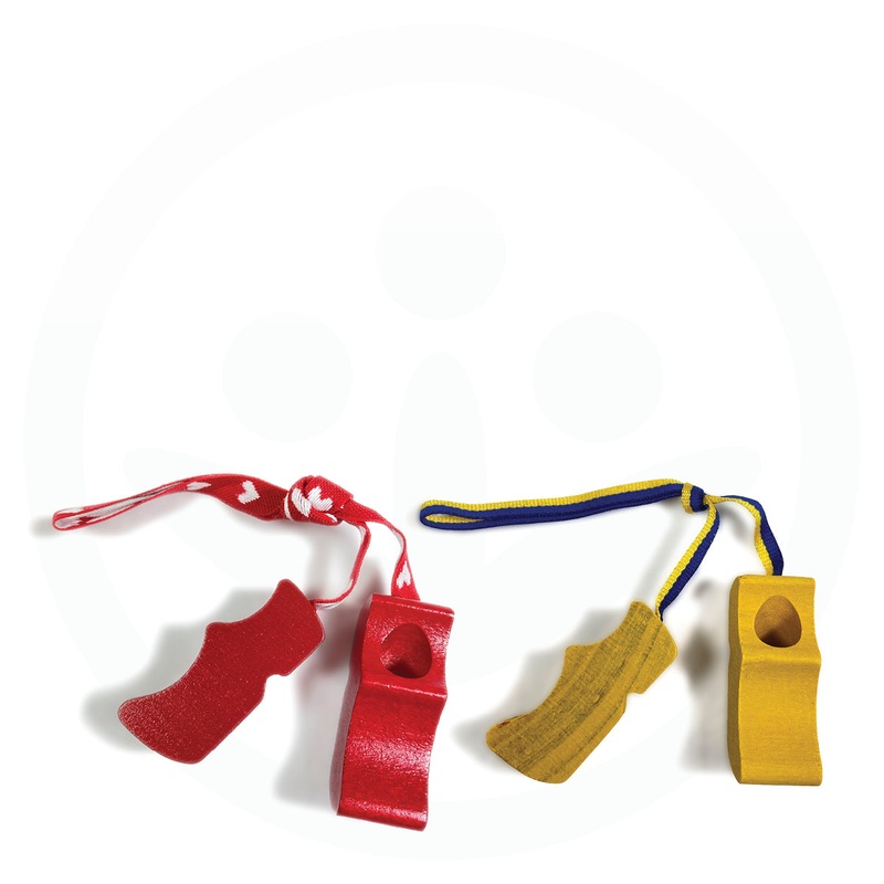 Swedish Wooden Clogs Ornament Set – Red & Yellow