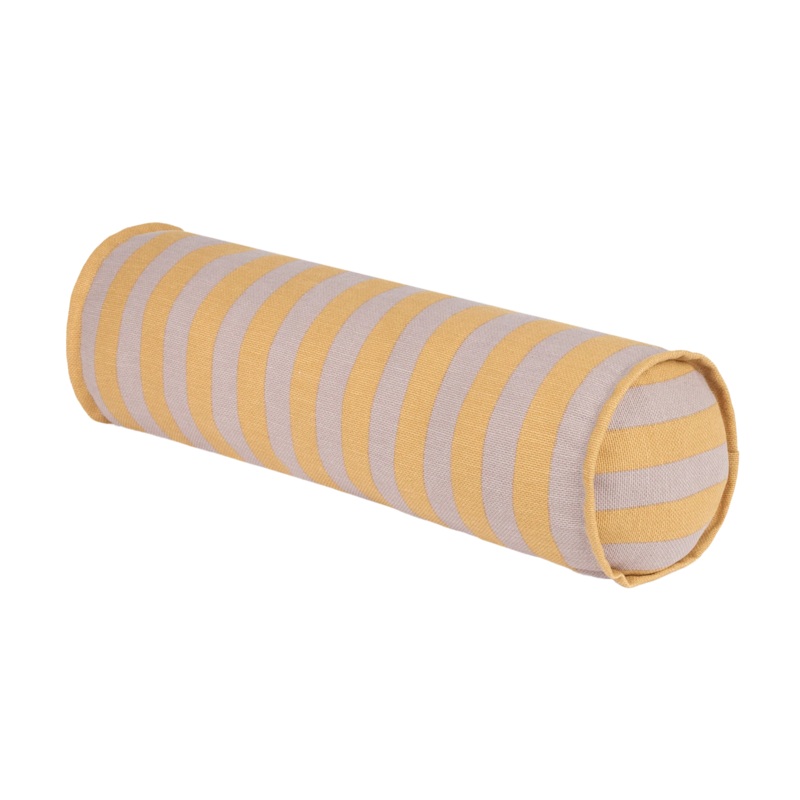 Cylinder Cushion – Vibes Lilac Yellow Stripes