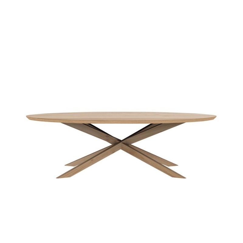 Ethnicraft Oak Mikado Coffee Table – Oval