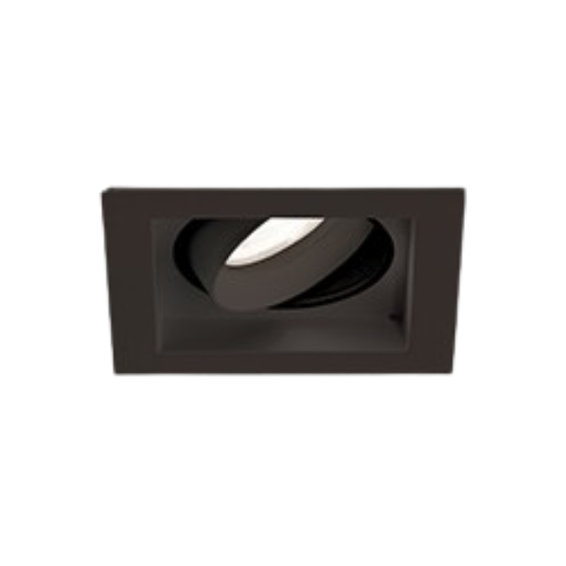 Eurofase BTGO-1S-T Baby Tango 1 Light 5W Square LED Flat Gimbal Trim, Frosted Lens