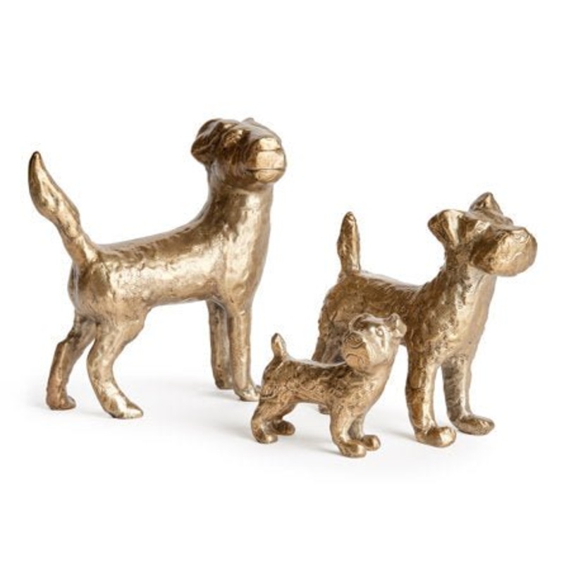 Little Pack Antiqued Brass Sculpture