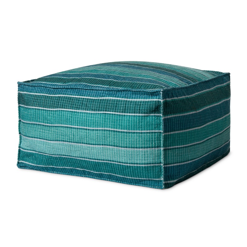 Loloi Pouf | Lagoon / Blue