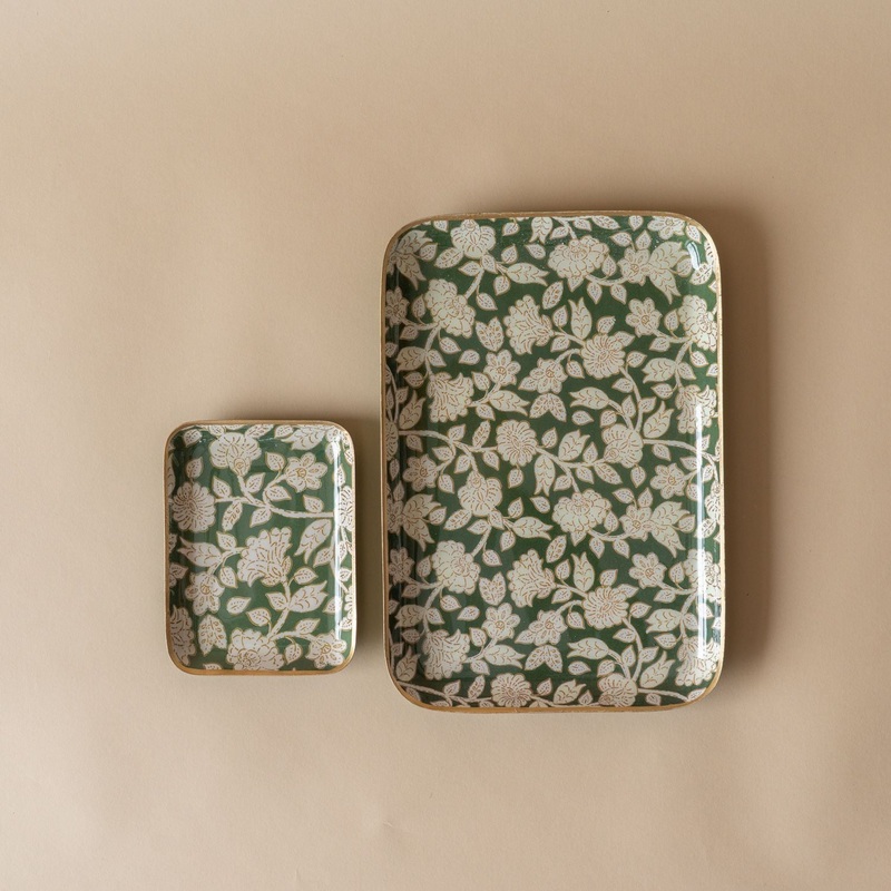Wildflowers Enamelled Tray