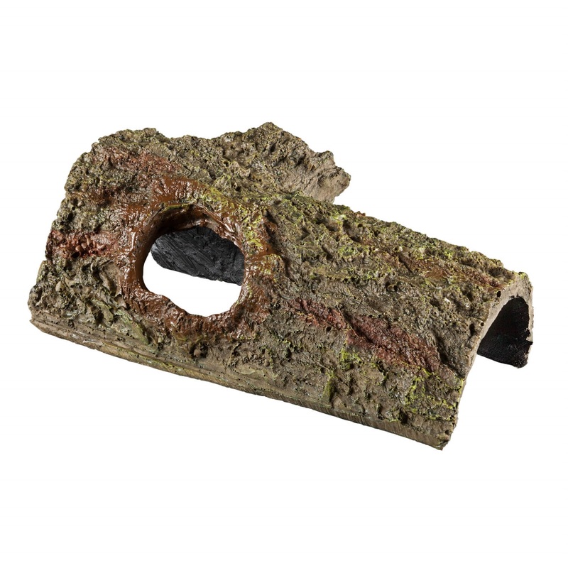 Zilla Reptile Habitat Hideout Bark Bend, Medium, 8 x 3.5 Inches