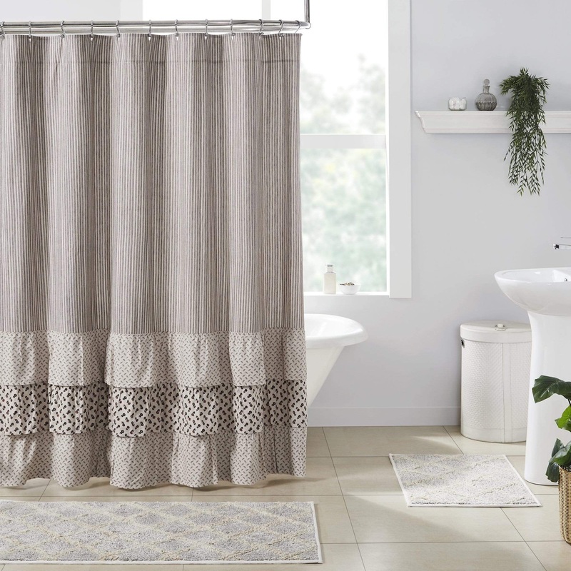 Florette Ruffled Shower Curtain 72×72