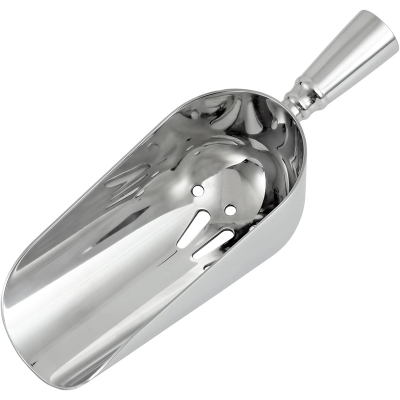 Fortessa Crafthouse 8″ Stainless Steel Ice Scoop with Drain Holes