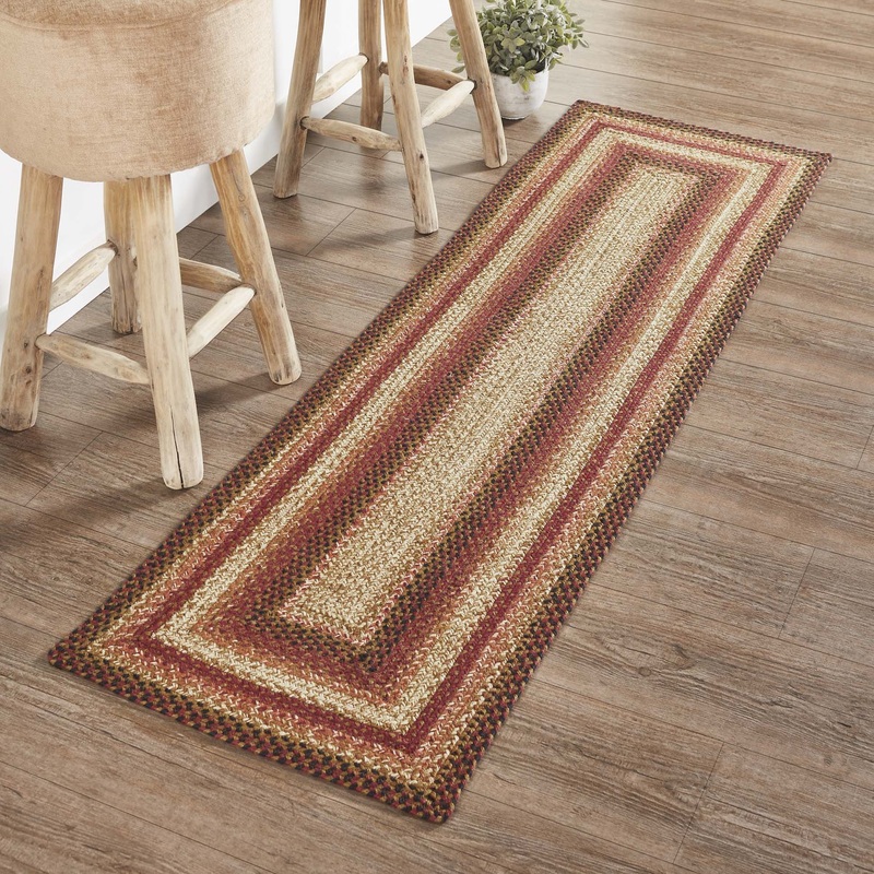 Ginger Spice Jute Rug/Runner Rect w/ Pad 22×72