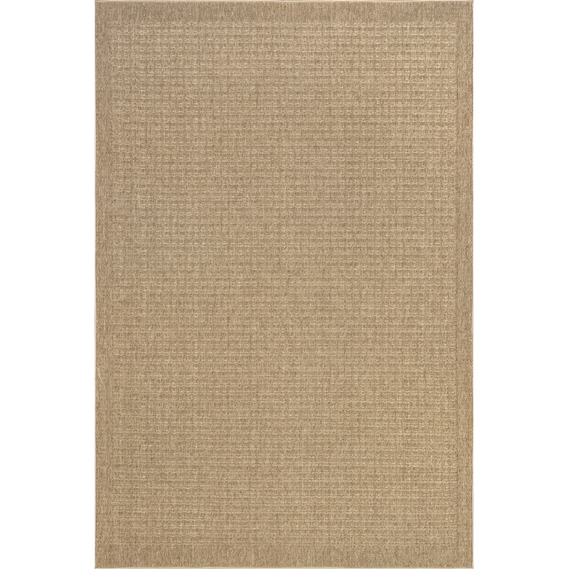 Krystal Bordered Weave Rug | Natural
