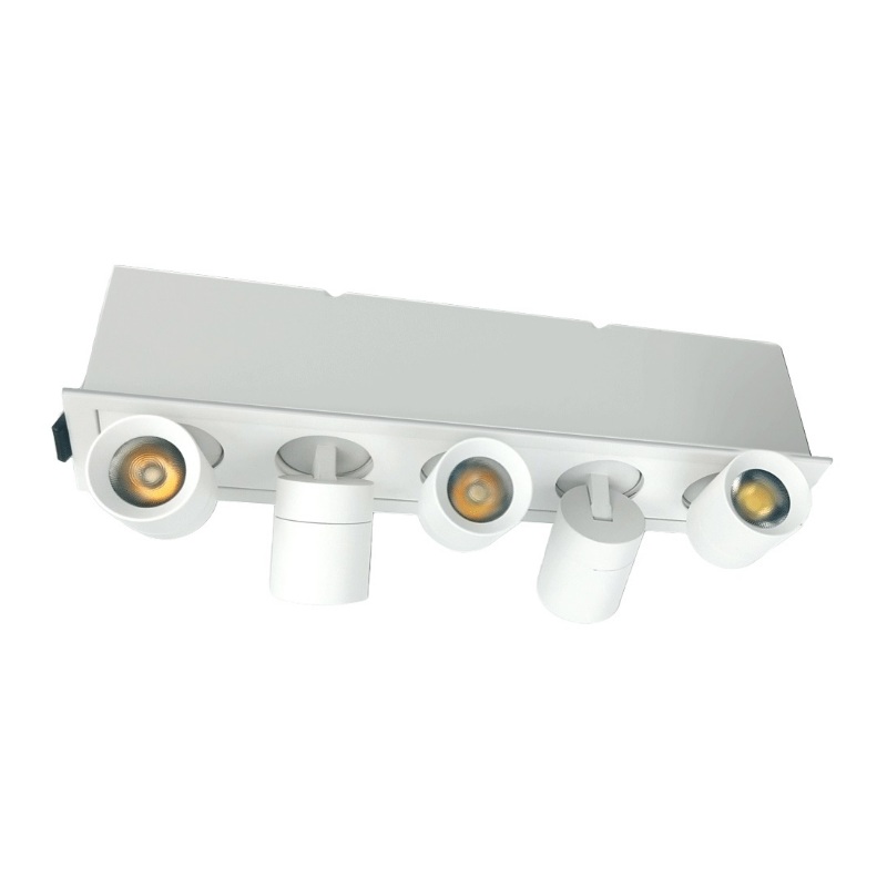 Lotus JXL-TXH05-G16W 10″ 5-Light LED Rotatable Linear Recessed Downlight