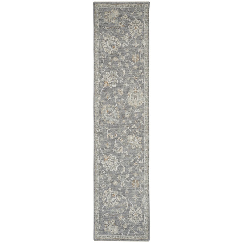 Nourison Infinite 2’3″ x 10’2″ Charcoal Vintage Indoor Rug