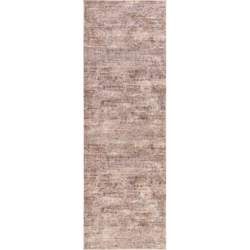 Tamera Abstract Washable Rug | Taupe