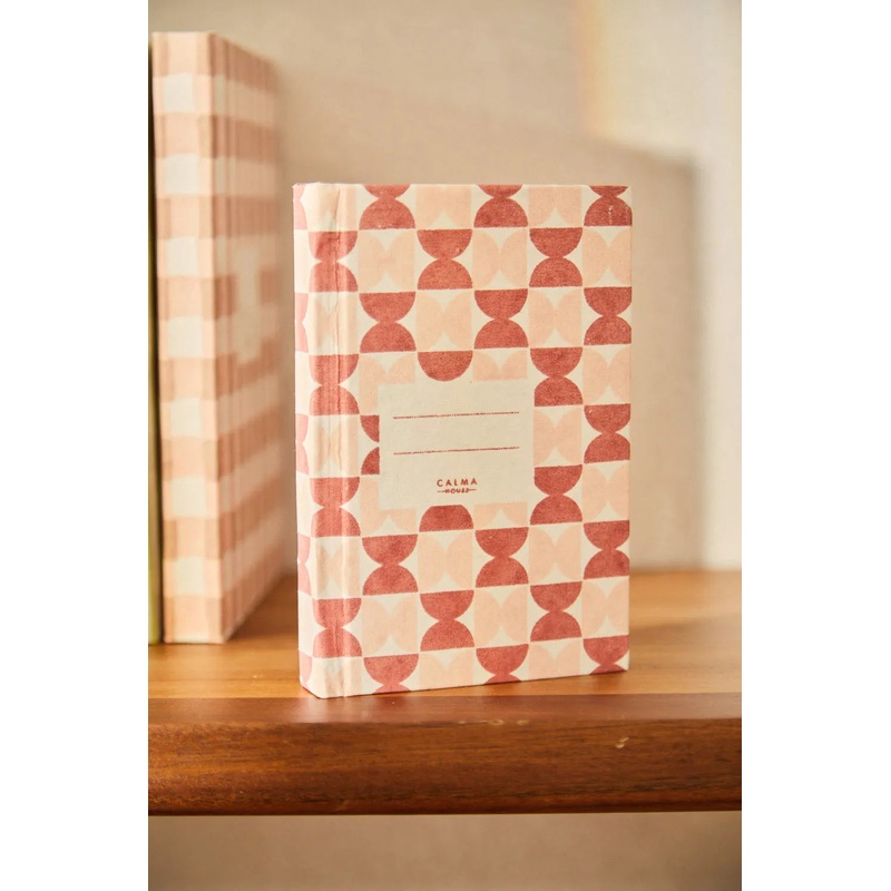 Libreta de bolsillo artesanal rosa Pilarn