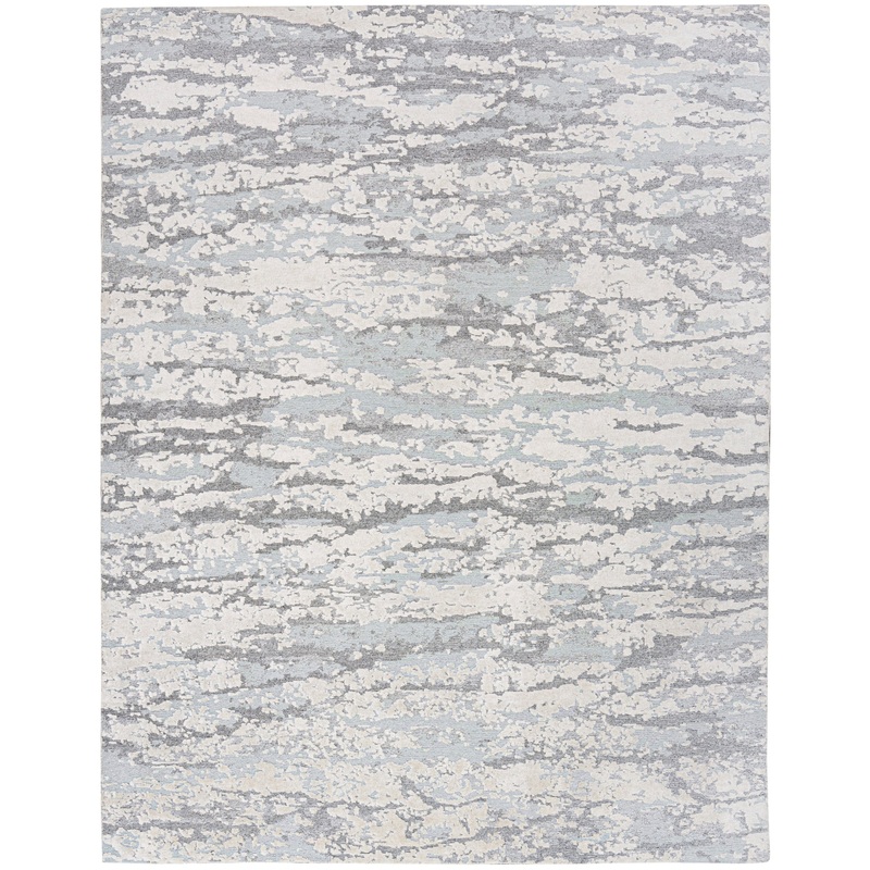 Nourison Divine 8’6″ x 11’6″ Aqua Modern Indoor Rug