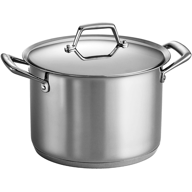 Tramontina Tri-Ply Base Covered Stock Pot