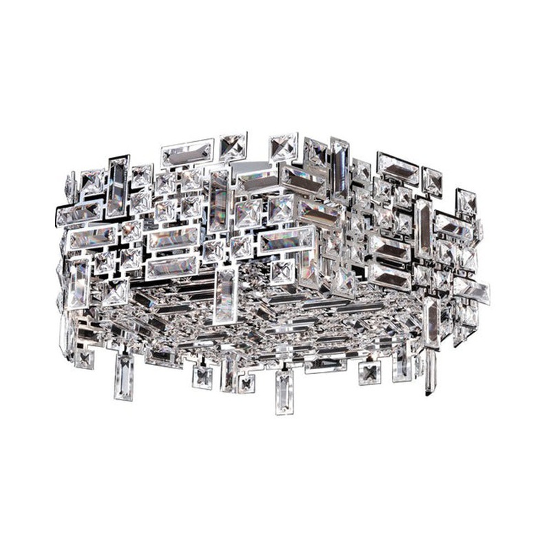 Vermeer Hex Flush Mount Ceiling Light