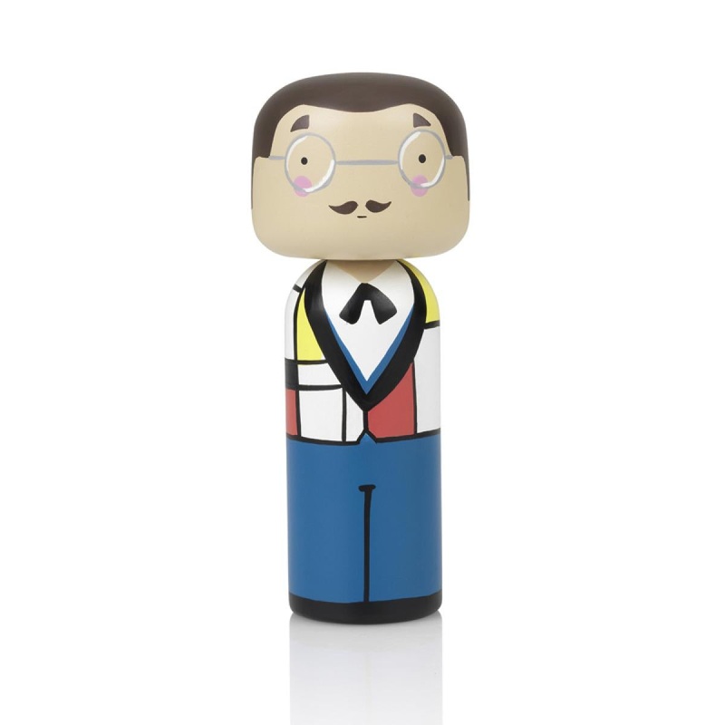 Lucie Kaas Kokeshi Doll – Piet Mondrian