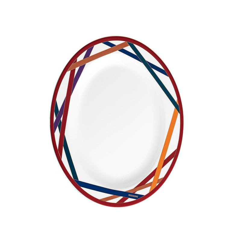 Oval Dish NASTRI  Multicolor diam. 14″