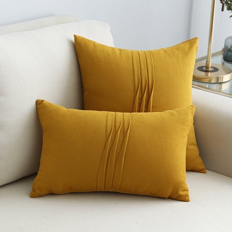 Solid Color Office Sofa Lumbar Pillow