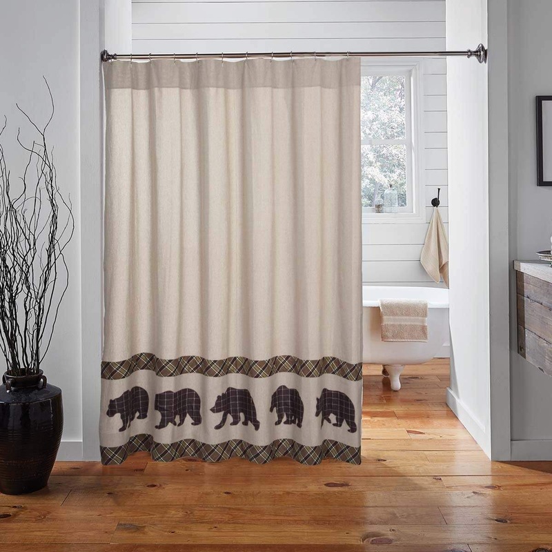 Wyatt Bear Shower Curtain 72×72