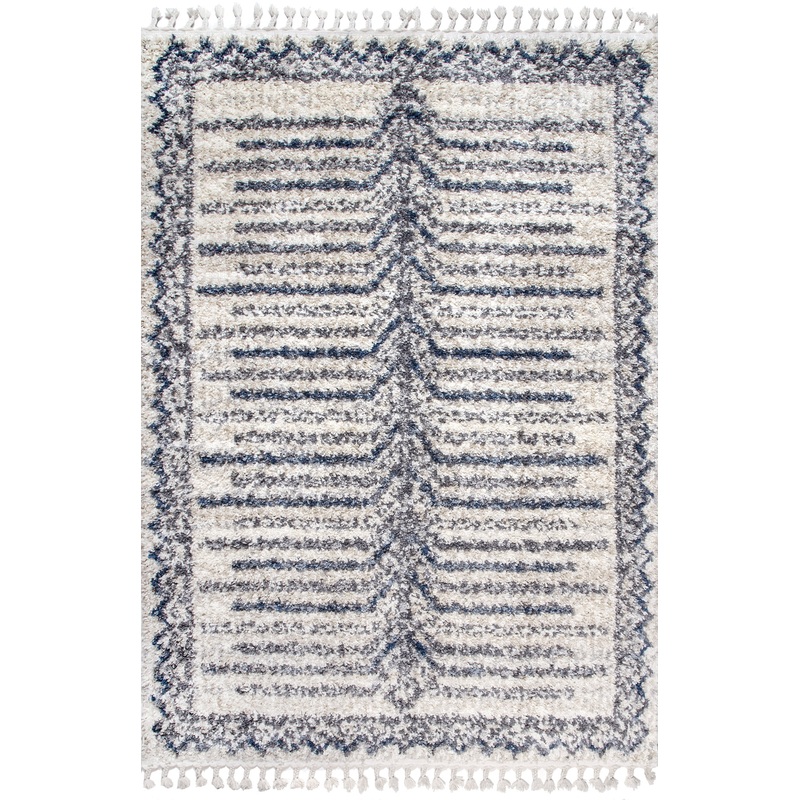 Centerline Shag With Tassels Rug | Blue