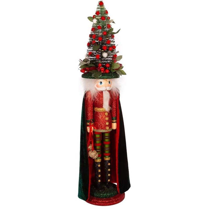 Kurt Adler Hollywood Nutcrackers, LED Christmas Tree Hat, 24″