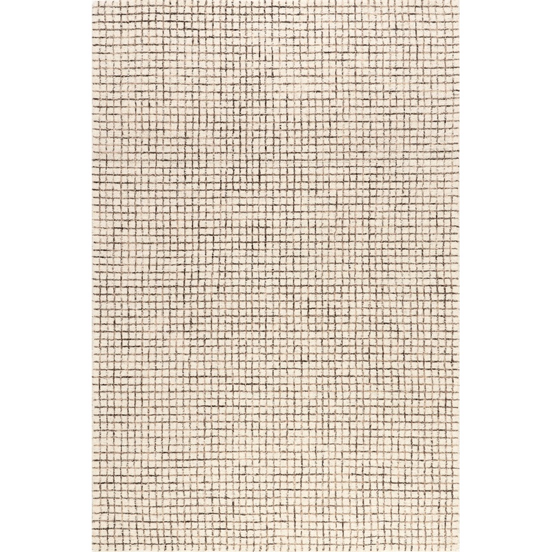 Melrose Checked Rug | Cream