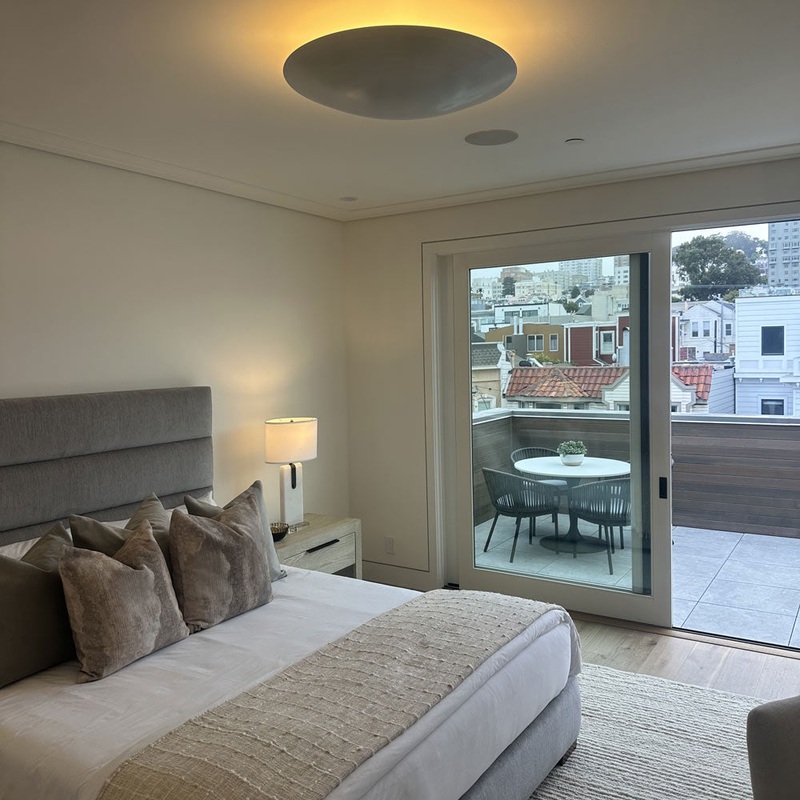 Moon Semi Flush Mount Ceiling Light by Johnson Art