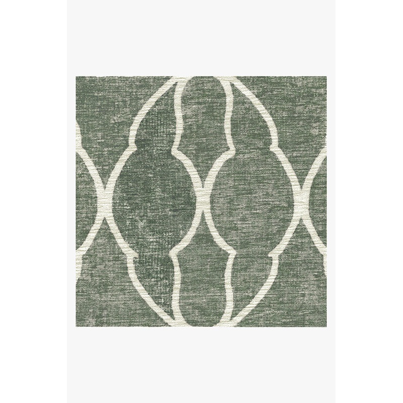 Trellis Sage Green Tufted Rug