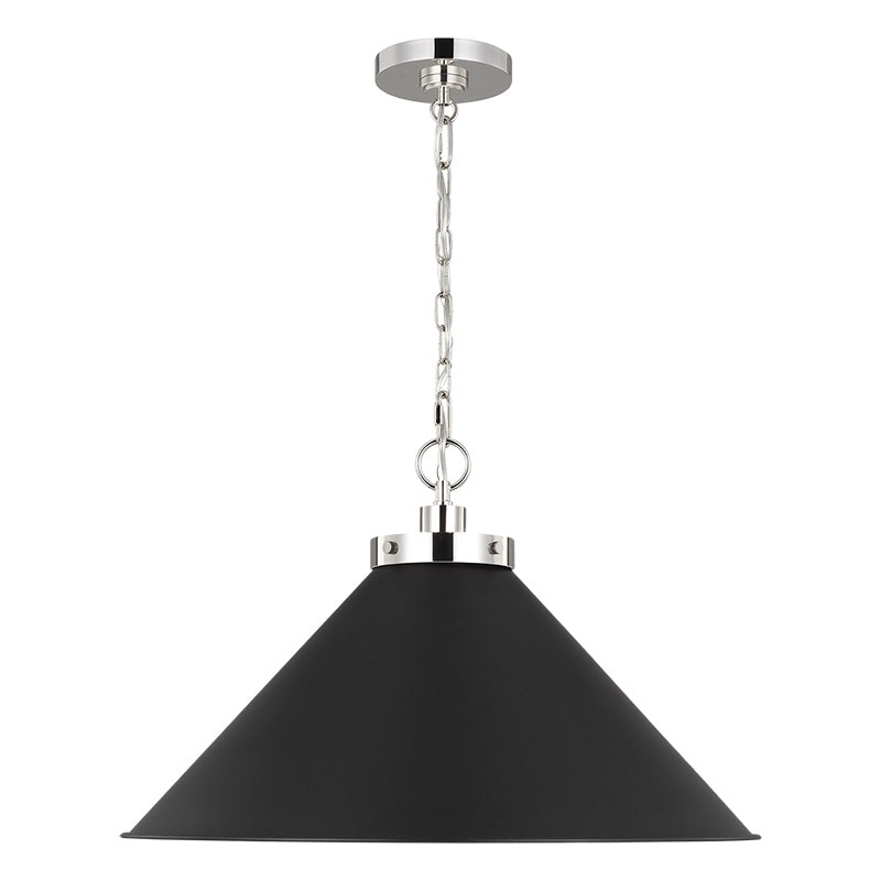 Visual Comfort CP1311 Wellfleet 1-lt 24″ Cone Pendant