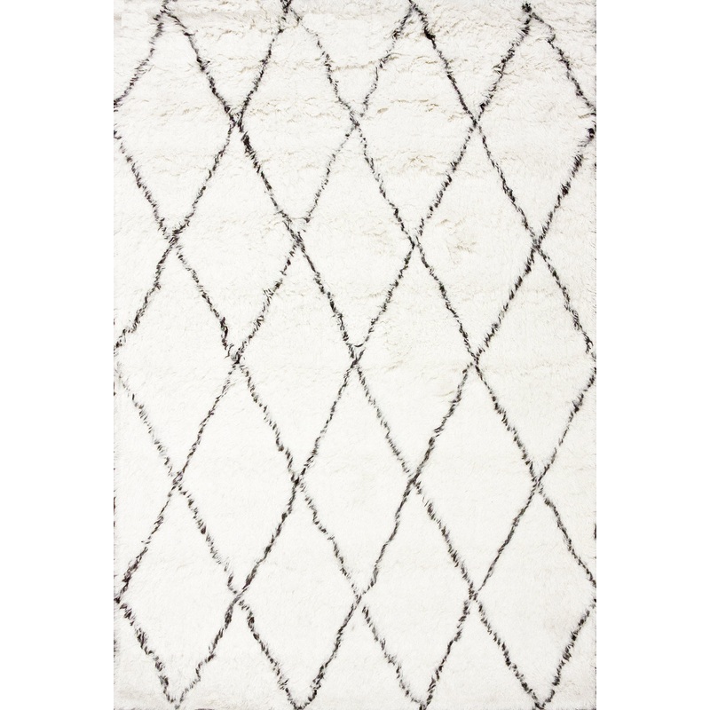 Wool Moroccan Shag Rug | Ivory